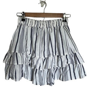 Angie • Tiered Stripe Mini Skirt